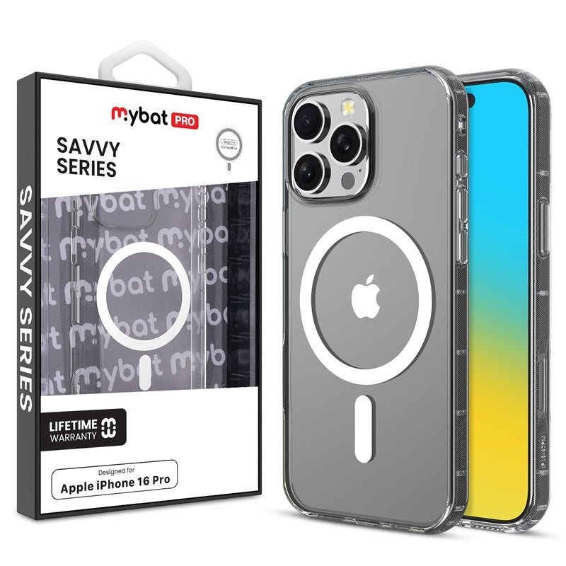 MyBat Pro Savvy Series MagSafe Case for Apple iPhone 16 Pro - Clear Glitter - MyBat Pro