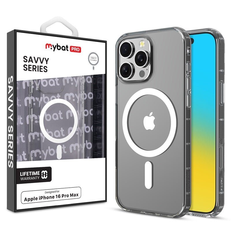 MyBat Pro Savvy Series MagSafe Case for Apple iPhone 16 Pro Max - Clear - MyBat Pro