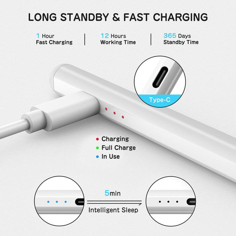 MyBat Pro Scribe Stylus Pen (Active & Capacitive) - White - MyBat Pro