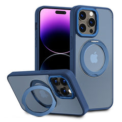 MyBat Pro Shade Series Case w/ MagSafe 360° Ring Stand for Apple iPhone 14 Pro Max (6.7) - Blue - MyBat Pro