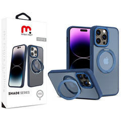 MyBat Pro Shade Series Case w/ MagSafe 360° Ring Stand for Apple iPhone 14 Pro Max (6.7) - Blue - MyBat Pro