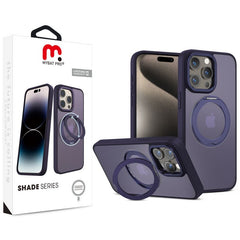 MyBat Pro Shade Series Case w/ MagSafe 360° Ring Stand for Apple iPhone 15 Pro Max (6.7) - Blue - MyBat Pro