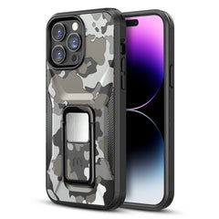 MyBat Pro Stealth Series (with Stand) for Apple iPhone 14 Pro (6.1) - Army Green Camo / Black - MyBat Pro