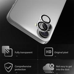 MyBat Pro Tempered Glass Lens Protector (2.5D) for Apple iPhone 16 / 16 Plus - Clear - MyBat Pro