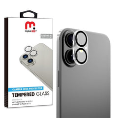 MyBat Pro Tempered Glass Lens Protector (2.5D) for Apple iPhone 16 / 16 Plus