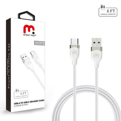 MyBat Pro USB - A to USB - C Braided Cable (L=6 FT) - MyBat Pro