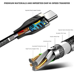 MyBat Pro USB - A to USB - C Braided Cable (L=6 FT) - MyBat Pro