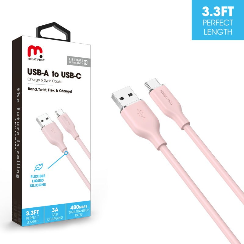 MyBat Pro USB - A to USB - C Liquid Silicone Cable (L=3 FT) - MyBat Pro