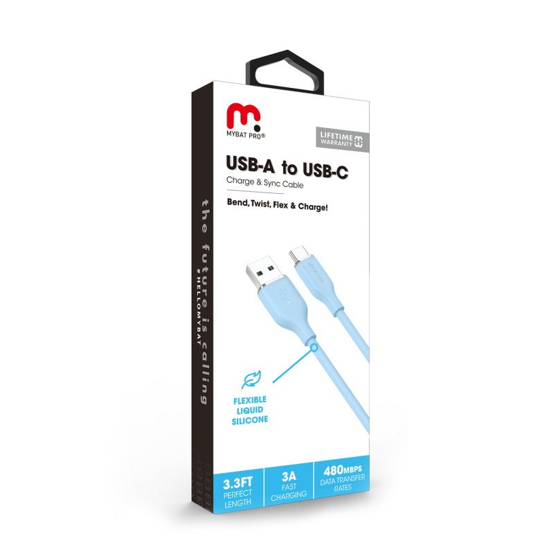 MyBat Pro USB - A to USB - C Liquid Silicone Cable (L=3 FT) - MyBat Pro