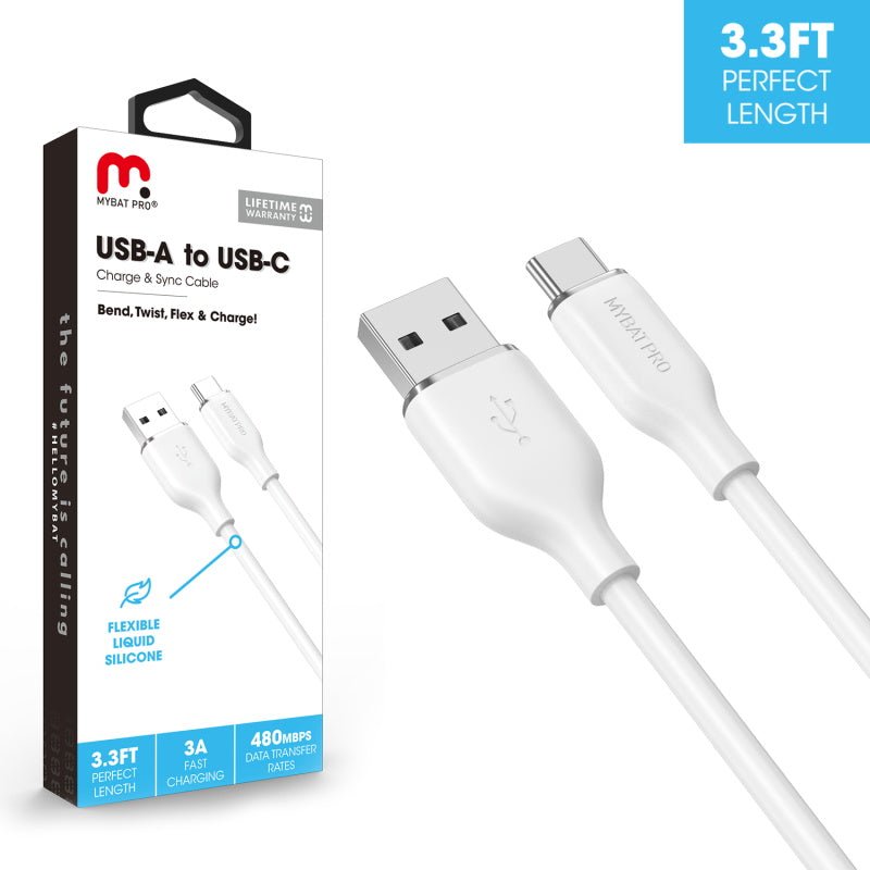 MyBat Pro USB - A to USB - C Liquid Silicone Cable (L=3 FT) - MyBat Pro