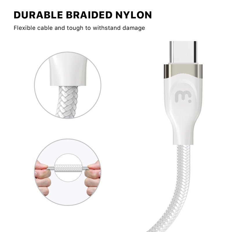 MyBat Pro USB - C to USB - C Braided Cable (L=6 FT) - MyBat Pro