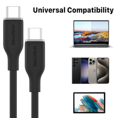 MyBat Pro USB - C to USB - C Liquid Silicone Cable (L=6 FT) - MyBat Pro