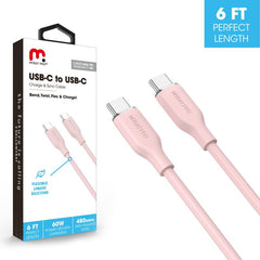 MyBat Pro USB - C to USB - C Liquid Silicone Cable (L=6 FT) - MyBat Pro