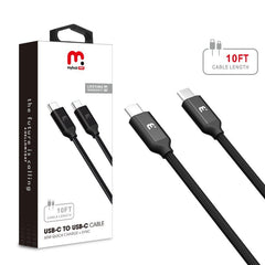 MyBat Pro USB - C toi USB - C Data Cable 10 FT - Black - MyBat Pro