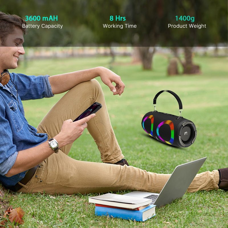 MyBat Pro Vibebuddy Plus Bluetooth Speaker - Black - MyBat Pro