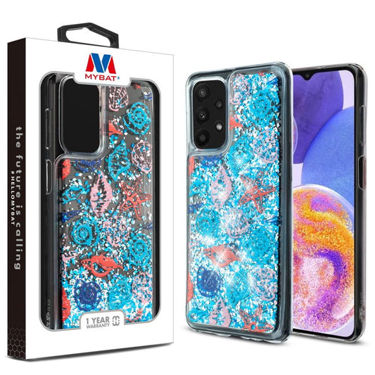 MyBat Quicksand Glitter Hybrid Protector Cover for Samsung Galaxy A23 5G - Seashells - MyBat Pro