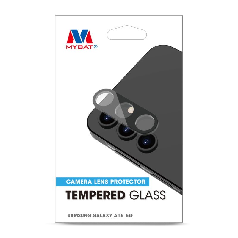 MyBat Tempered Glass Lens Protector for Samsung Galaxy A15 5G - Black - MyBat Pro