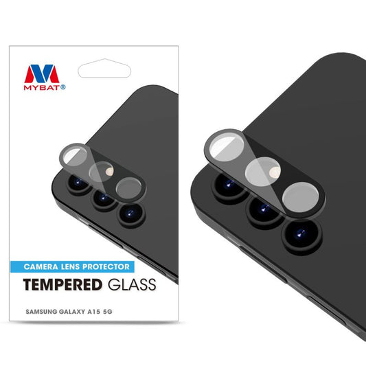 MyBat Tempered Glass Lens Protector for Samsung Galaxy A15 5G - Black - MyBat Pro