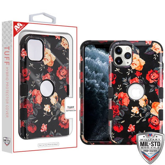 MyBat TUFF Series Case for Apple iPhone 11 Pro - Red and White Roses / Black - MyBat Pro