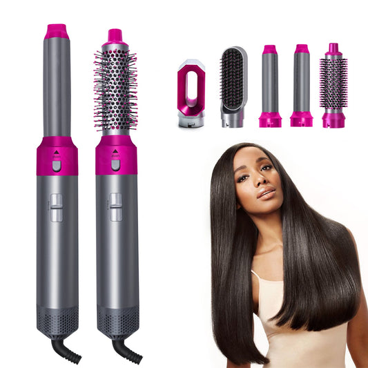 🔥 Roykin 5 - in - 1 Blow Dryer & Styler – 5 Attachments, 55% OFF! Professional Grade, Safe & Fast Styling! ✨ - MyBat Pro