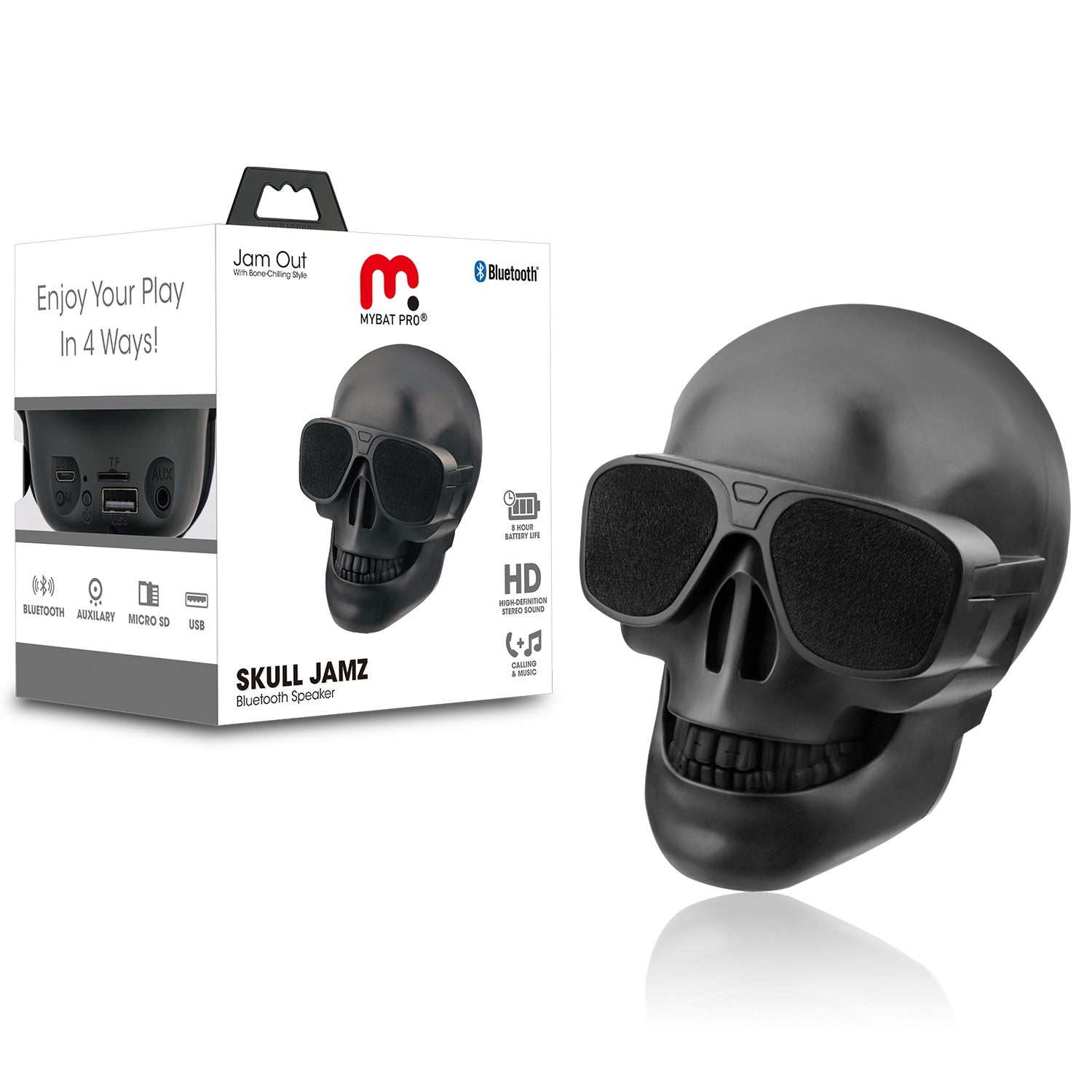 Skull Jams Bluetooth Speaker - MyBat Pro