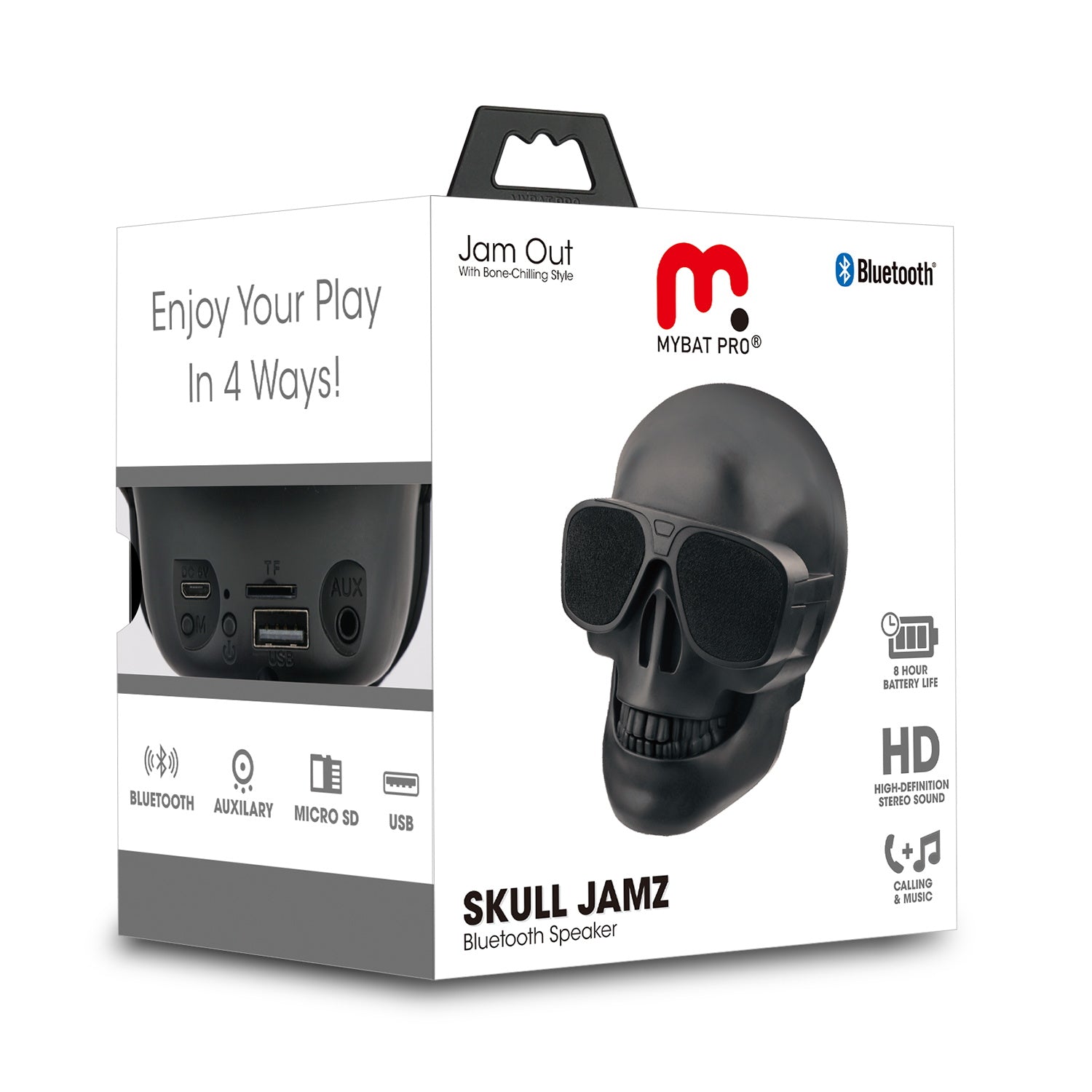 Skull Jams Bluetooth Speaker - MyBat Pro