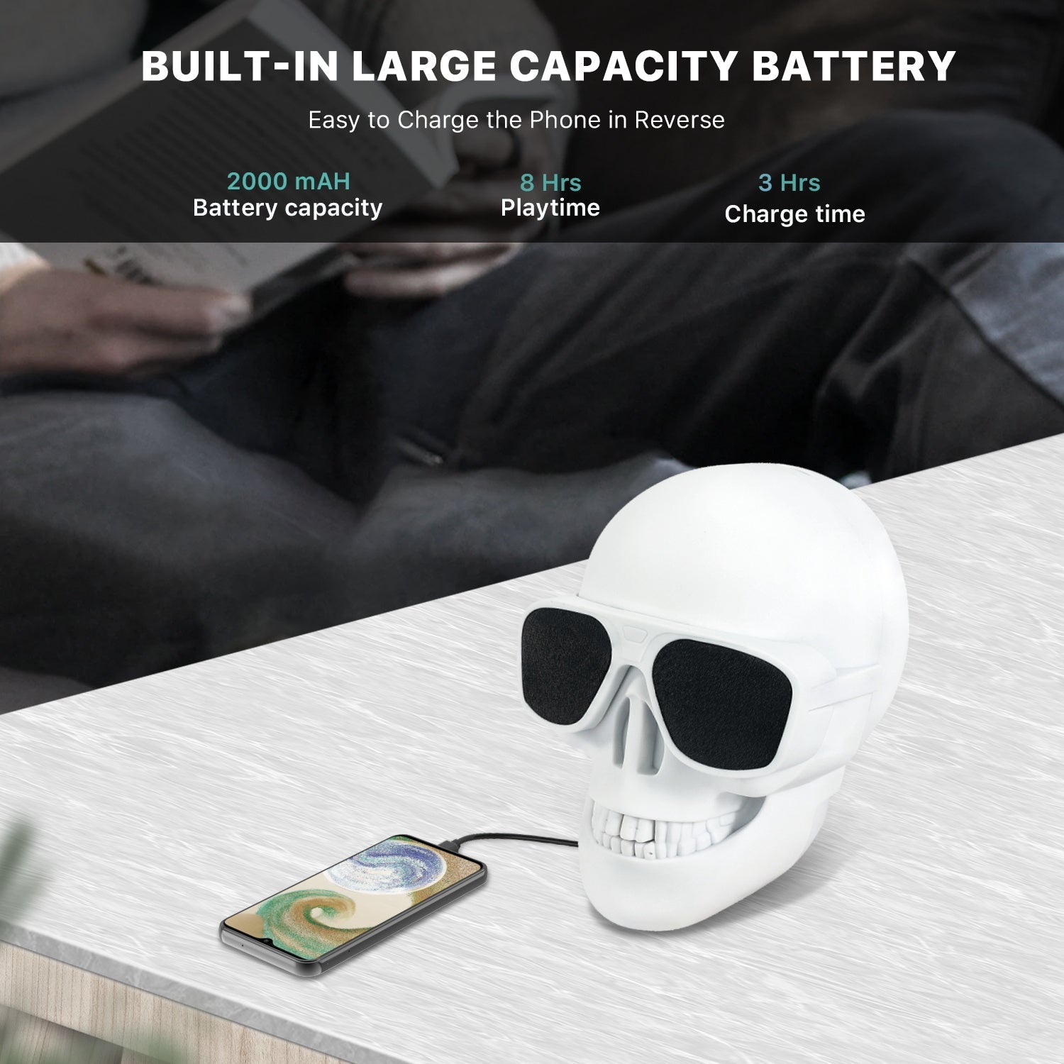 Skull Jams Bluetooth Speaker - MyBat Pro