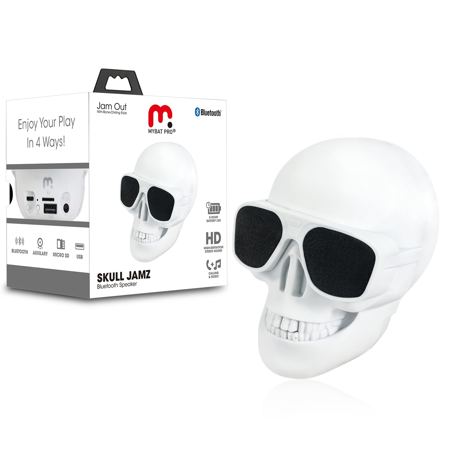 Skull Jams Bluetooth Speaker - MyBat Pro