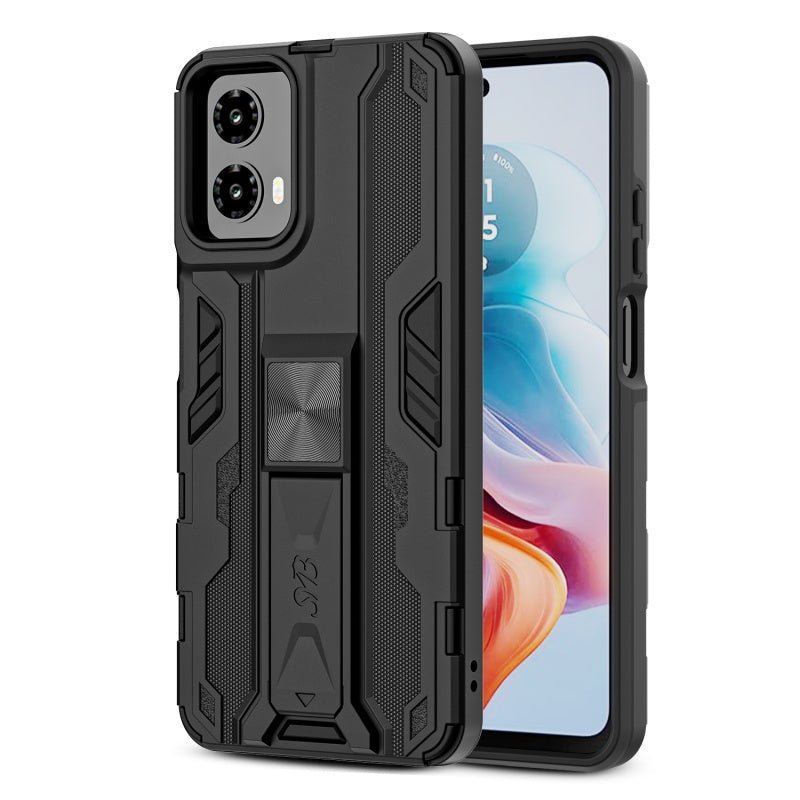 SYB Reflex Series Case w Kickstand for Motorola Moto G 5G (2024) - Black - MyBat Pro