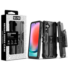 SYB Reflex Series Case with Holster for Samsung Galaxy A15 5G - Black - MyBat Pro