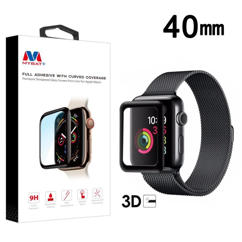 Full Adhesive Curved Coverage Tempered Glass Watch Screen Protector - MyBat Pro