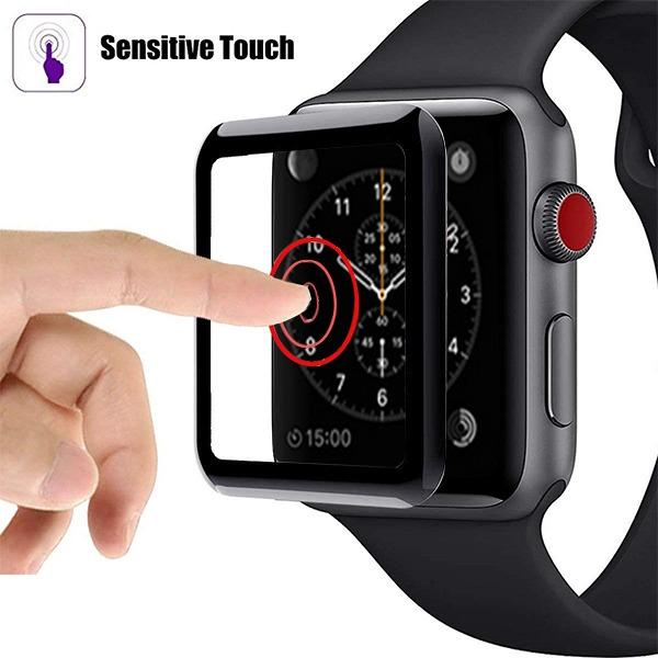 Full Coverage Tempered Glass Watch Screen Protector - MyBat Pro