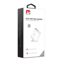 30W Power Delivery Dual Port Wall Charger - MyBat Pro