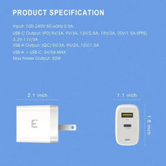 30W Power Delivery Dual Port Wall Charger - MyBat Pro