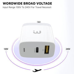 30W Power Delivery Dual Port Wall Charger - MyBat Pro