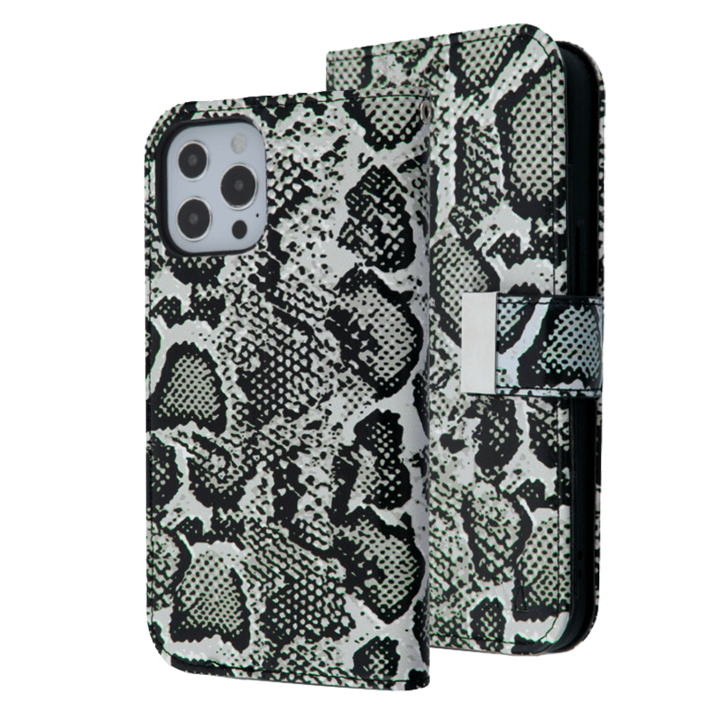 Python Snake Pattern Genuine Cowhide Leather Case for Google Pixel