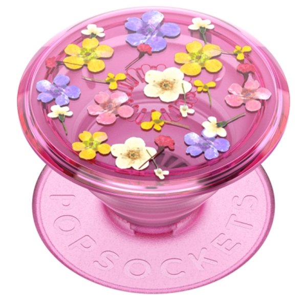 PopSockets PopGrip - Translucent Pink Ditsy Floral - MyBat Pro