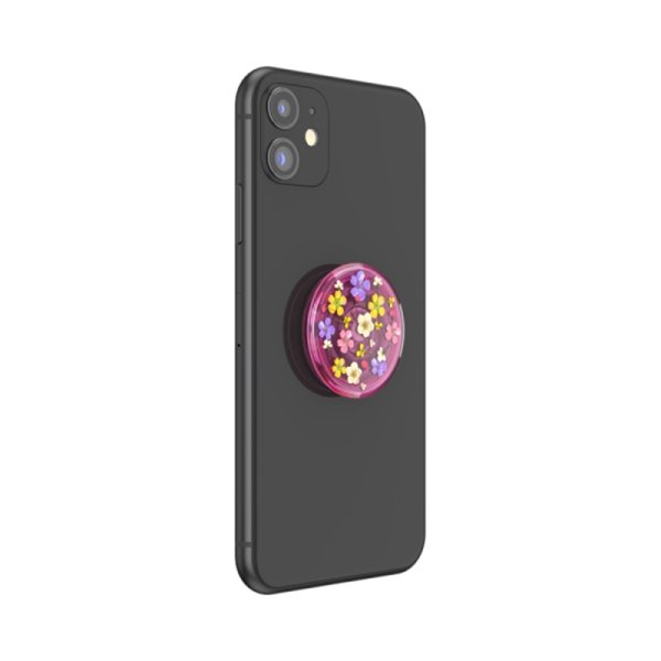 PopSockets PopGrip - Translucent Pink Ditsy Floral - MyBat Pro