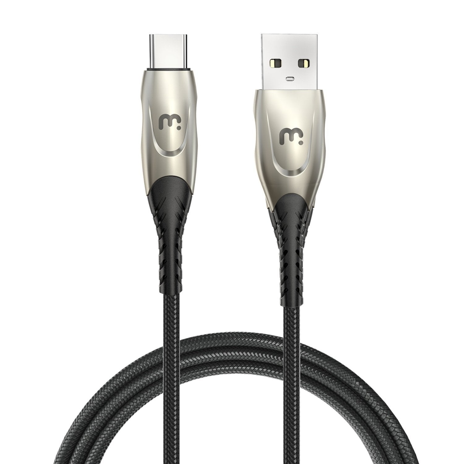 USB - A to USB - C Zinc Alloy Braided Cable (6 FT) - MyBat Pro