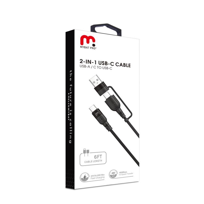 2 - in - 1 Adapter Quick Charging Cable - MyBat Pro