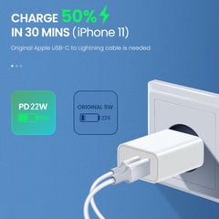 22W Dual - Port Power Delivery Wall Charger - MyBat Pro