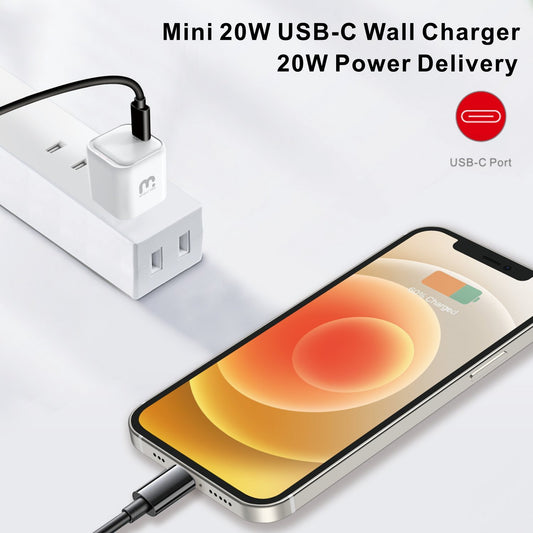 20W Mini USB - C Fast Charging Wall Charger - MyBat Pro