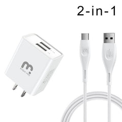 2 - in - 1 Travel Charger with 6FT USB - C Cable - MyBat Pro