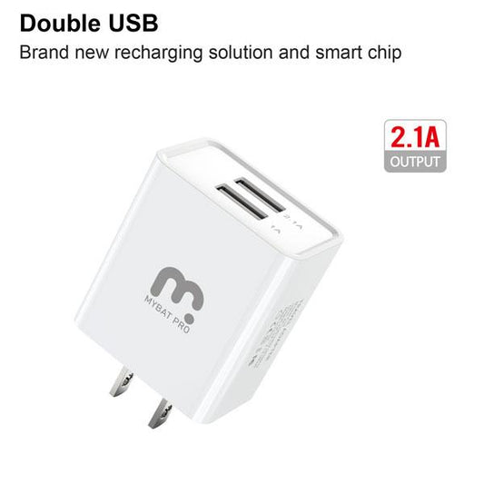 2 - in - 1 Travel Charger with 6FT Micro USB Cable - MyBat Pro