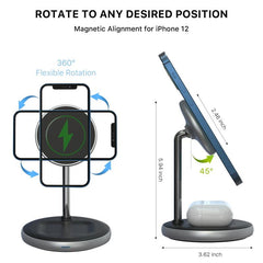 2 - in - 1 MagSafe Wireless Charging Stand - MyBat Pro