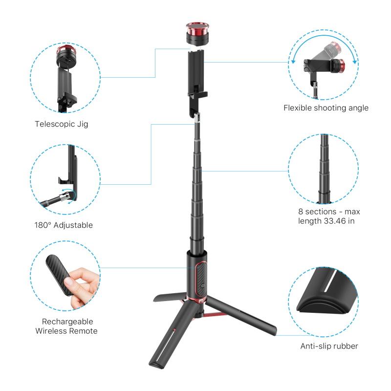 32" Portable Tripod Selfie Stick - MyBat Pro