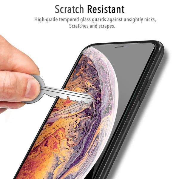 iPhone Screen Protector - for iPhone Xs Max - Full Coverage - Tempered Glass - HD Clarity - Anti Scratch