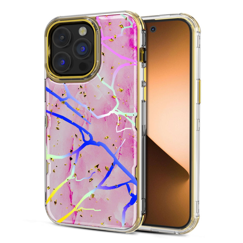 Rose Gold Marble iPhone 8 Plus Hybrid Case