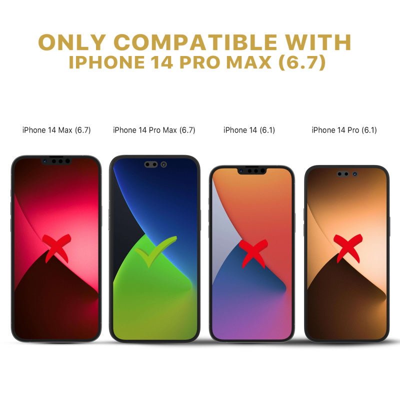 iPhone 14 Pro Max Screen Protector, Full Cover Glass