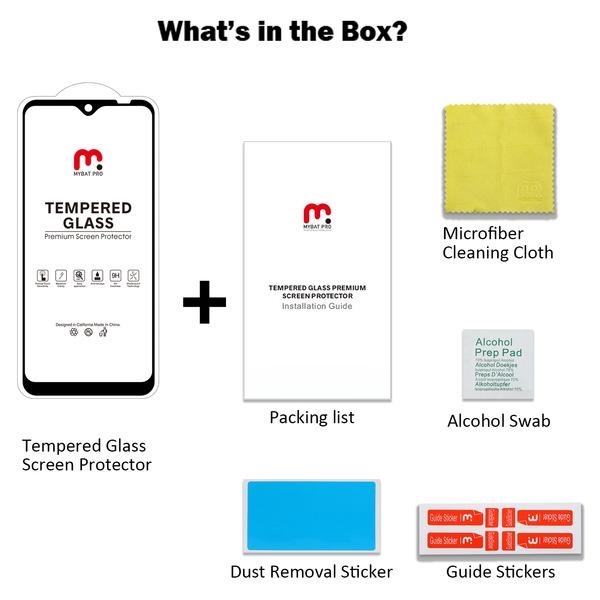 Full Coverage Tempered Glass Screen Protector - MyBat Pro